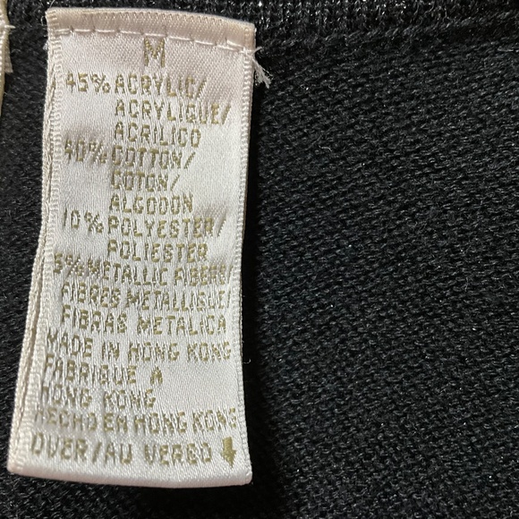 LIZ CLAIBORNE Emma James Beaded Cardi Medium - Picture 6 of 8